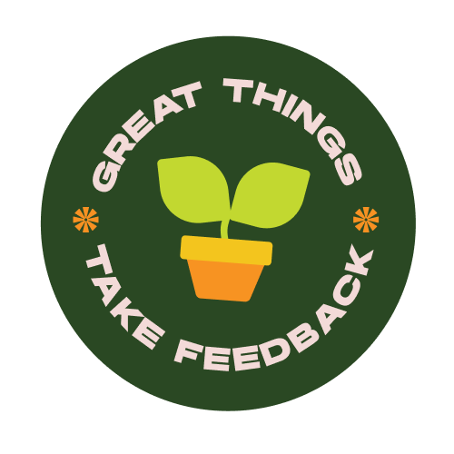 Feedback plant sticker